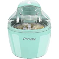 Americana EIM-1400M 1.5 Qt Freezer Bowl Automatic Easy Homemade Electric Ice Cream Maker, Ingredient Chute, On/Off…