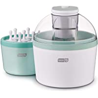 DASH Everyday Ice Cream Maker for Gelato, Sorbet, Frozen Yogurt + Popsicles, with Mixing Bowl & Popsicle Molds + Recipe…