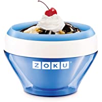 Zoku Ice Cream Maker, Compact Make and Serve Bowl with Stainless Steel Freezer Core Creates Soft Serve, Frozen Yogurt…