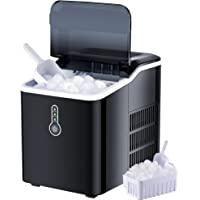 Ice Maker Countertop, Portable Ice Maker with Self-cleaning Function, 9 Ice Cubes in 7Mins, 26lbs Ice Cubes in 24H, Ice…