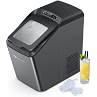 Nugget Ice Maker, Qualeben Countertop Ice Maker Machine 26lb/Day, Self-Cleaning, Auto Water Refill Crunchy Chewable Ice…