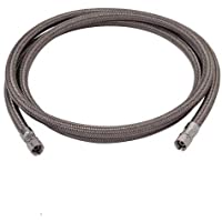 EZ-FLUID 1/4" Female Comp x 1/4" Female Comp x 12" (1FT) Stainless Steel Braided Flexible Refrigerator Ice Maker Water…