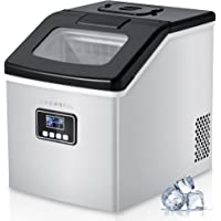 CROWNFUL Ice Maker Machine Countertop, 40LBS/24H, 24 Clear Ice Cubes in 13 Mins, Auto Self-Cleaning, LCD Display…
