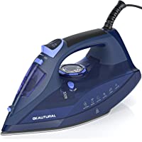 BEAUTURAL Steam Iron for Clothes with Precision Thermostat Dial, Ceramic Coated Soleplate, 3-Way Auto-Off, Self-Cleaning…