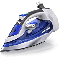 Mueller Professional Grade Steam Iron, Retractable Cord for Easy Storage, Shot of Steam/Vertical Shot, 8 Ft Cord, 3 Way…