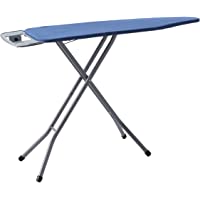 HOMZ Heavy Duty 4 Leg Ironing Board, Made in The USA, Blue Solid