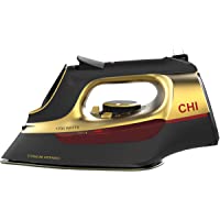 CHI Steam Iron for Clothes with Titanium Infused Ceramic Soleplate, 1700 Watts, Retractable Cord, 3-Way Auto Shutoff…