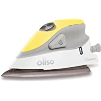 Oliso M2 Mini Project Steam Iron with Solemate - for Sewing, Quilting, Crafting, and Travel | 1000 Watt Dual Voltage…