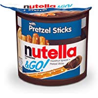 Nutella and Go Snack Packs, Chocolate Hazelnut Spread with Pretzel Sticks, Perfect Bulk Snacks for Kids' Lunch Boxes…