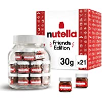 Nutella Chocolate Hazelnut Spread, Friends Edition, Great for Holiday Stocking Stuffers, 1.05 oz each, 21-Count