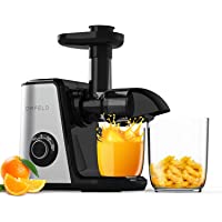 Juicer Machines, ORFELD Slow Masticating Juicer Extractor Easy to Clean, Quiet Motor and Reverse Function, Cold Press…