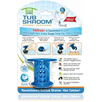 TubShroom Revolutionary Tub Drain Protector Hair Catcher/Strainer/Snare, Blue