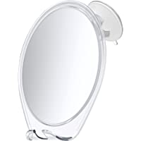 HoneyBull Shower Mirror Fogless for Shaving - with Suction, Razor Holder for Shower & Swivel, Mirrors, Shower…
