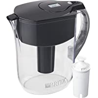 Brita Water Pitcher with 1 Filter, Large 10 Cup, Black