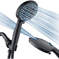 AquaCare AS-SEEN-ON-TV High Pressure 8-mode Handheld Shower Head - Antimicrobial Nozzles, Built-in Power Wash to Clean…