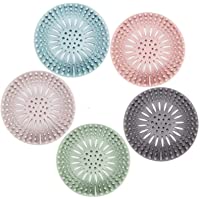 Hair Catcher Durable Silicone Hair Stopper Shower Drain Covers Easy to Install and Clean Suit for Bathroom Bathtub and…