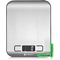 Etekcity Food Kitchen Scale, Digital Grams and Ounces for Weight Loss, Baking, Cooking, Keto and Meal Prep, Medium, 304…