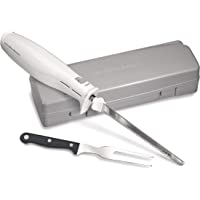 Hamilton Beach Electric Knife for Carving Meats, Poultry, Bread, Crafting Foam & More, Storage Case & Serving Fork…