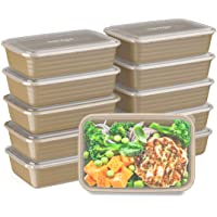 Bentgo Prep 1-Compartment Meal-Prep Containers with Custom-Fit Lids - Microwaveable, Durable, Reusable, BPA-Free…