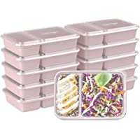Bentgo Prep 2-Compartment Meal-Prep Containers with Custom-Fit Lids - Microwaveable, Durable, Reusable, BPA-Free…