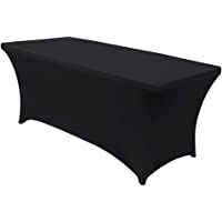 ABCCANOPY Spandex Tablecloths for 4 ft Home Rectangular Table Fitted Stretch Table Cover Polyester Tablecover Table…