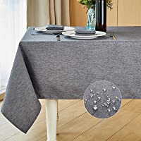 Mebakuk Rectangle Table Cloth Linen Farmhouse Tablecloth Waterproof Anti-Shrink Soft and Wrinkle Resistant Decorative…