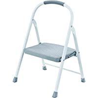 Rubbermaid RMS-1 1-Step Steel Step Stool, 225-pound Capacity, White