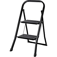 Delxo 2 Step Ladder Folding Step Stool Ladder with Handgrip Anti-Slip Sturdy and Wide Pedal,Convenient and Lightweight…