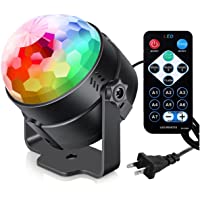 Sound Activated Party Lights with Remote Control Dj Lighting, RGB Disco Ball, Strobe Lamp 7 Modes Stage Par Light for…