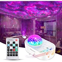 Merece LED Star Projector, 3 in 1 Galaxy Night Light Projector with Remote Control, Bluetooth Music Speaker & 5 White…