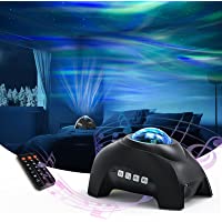 Northern Lights Aurora Projector, AIRIVO Star Projector Bluetooth Music Speaker, White Noise Night Light Galaxy…