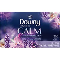 Infusions Dryer Sheets Laundry Fabric Softener, Calm Scent, Lavender & Vanilla Bean