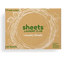 As Seen On Shark Tank Up to 100 Loads (50 Sheets) of Liquidless Laundry Detergent Sheets Plastic Free Fresh Linen Scent…