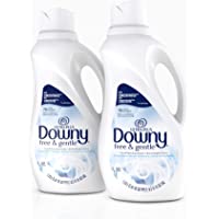 Downy Ultra Plus Free & Gentle Liquid Fabric Conditioner (Fabric Softener), Concentrated, 51 oz Bottles, 2 Pack, 152…