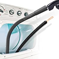 Holikme 2 Pack Dryer Vent Cleaner Kit, Dryer Lint Vacuum Attachment and Flexible Dryer Lint Brush, Black