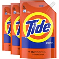 Tide Liquid Laundry Detergent Soap Pouches, High Efficiency (HE), Original Scent, 93 Total Loads (Pack of 3)
