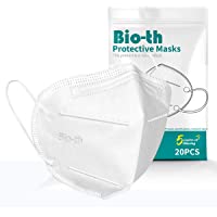 Face Masks Reusable 20 Pack 5Ply Cup Dust Face Mask for Women Men with Nose Wire