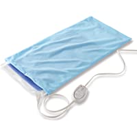 Sunbeam Heating Pad for Pain Relief | XL King Size UltraHeat, 3 Heat Settings with Moist Heat | Light Blue, 12-Inch x 24…