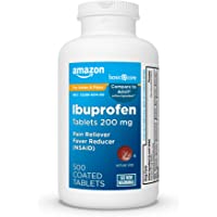 Amazon Basic Care Ibuprofen Tablets, Fever Reducer and Pain Relief from Body Aches, Headache, Arthritis Pain and More…