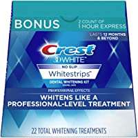 Crest 3D White Professional Effects Whitestrips 20 Treatments + Crest 3D White 1 Hour Express Whitestrips 2 Treatments…