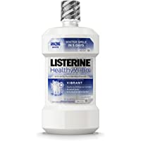 Listerine Healthy White Vibrant Multi-Action Fluoride Mouth Rinse, Foaming Anticavity Mouthwash for Whitening Teeth and…