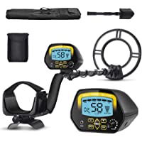 SAKOBS Metal Detector for Adults Waterproof - Professional Higher Accuracy Gold Detector with LCD Display, DISC & Notch…
