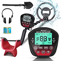 Professional Metal Detector for Adults & Kids, Stem Adjustable to 60.2", Gold Metal Detectors Lightweight with LCD…