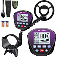 Metal Detector for Adults & Kids, Epoium Adjustable Lightweight Metal Detectors for Easy Travel, LCD Display with Back…