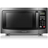 Toshiba EM131A5C-BS Microwave Oven with Smart Sensor, Easy Clean Interior, ECO Mode and Sound On/Off, 1.2 Cu Ft, Black…