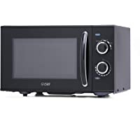 Commercial Chef CHMH900B6C 0.9 Cubic Foot Countertop Microwave, Compact, Rotary Control, Black