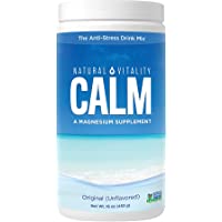 Natural Vitality Calm #1 Selling Magnesium Citrate Supplement, Anti-Stress Magnesium Supplement Drink Mix Powder…