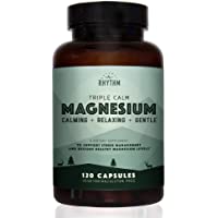 Natural Rhythm Triple Calm Magnesium, Unique Blend, 150mg Easily Absorbable Taurate, Glycinate, and Malate for Anxiety…