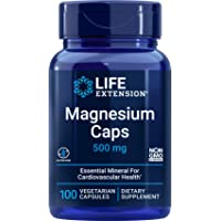 Life Extension Magnesium Caps 500 mg – Essential Mineral Blend For Cardiovascular & Whole-Body Health – Gluten-Free, Non…