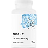 Thorne Research - Zinc Picolinate 30 mg - Well-Absorbed Zinc Supplement for Growth and Immune Function - 180 Capsules